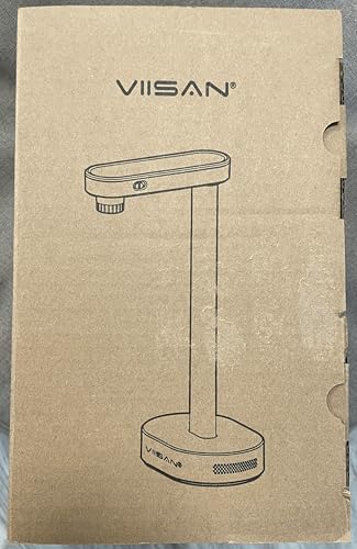 VIISAN Dokumentenscanner, 16MP USB tragbar, Aufnahmegröße A4, Deskewing, Scannen von mehrseitigen Dokumenten, OCR & TTS Tech, funktioniert mit Windows & MacOS