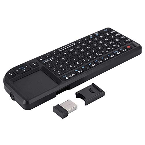 Socobeta 2,4 GHz Wireless Touchpad-Tastatur Wiederaufladbare Ultra Thin USB-Tastatur mit Hintergrundbeleuchtung