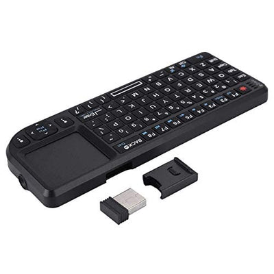 Socobeta 2,4 GHz Wireless Touchpad-Tastatur Wiederaufladbare Ultra Thin USB-Tastatur mit Hintergrundbeleuchtung