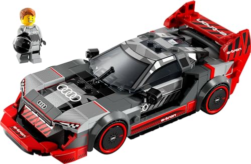 LEGO Speed Champions Audi S1 e-tron Quattro Rennwagen Set mit Auto-Spielzeug zum Bauen, Spielen und Ausstellen, Modellauto für Kinder, Geschenk für 9-jährige Jungs und Mädchen 76921