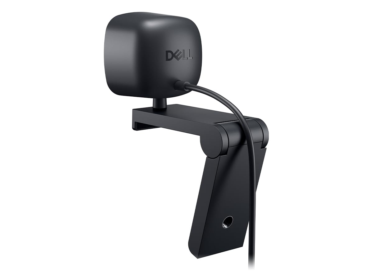 Dell Webcam WB3023-2K QHD/FHD/HD Auflösung, Sony Sensor, f2.0 Blende, Gesichtserkennung, Mikrofon mit Rauschunterdrückung, 2X HD Zoom, USB-A, Microsoft Teams/Zoom Zertifiziert - Schwarz