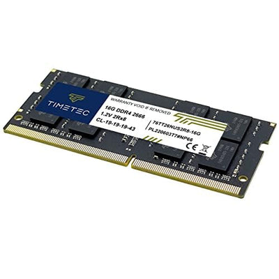 Timetec 16GB DDR4 2666MHz PC4-21300 Non-ECC Unbuffered 1.2V CL19 2Rx8 Dual Rank 260 Pin SODIMM Laptop Notebook PC Computer Speicher RAM Modul Upgrade (16GB)