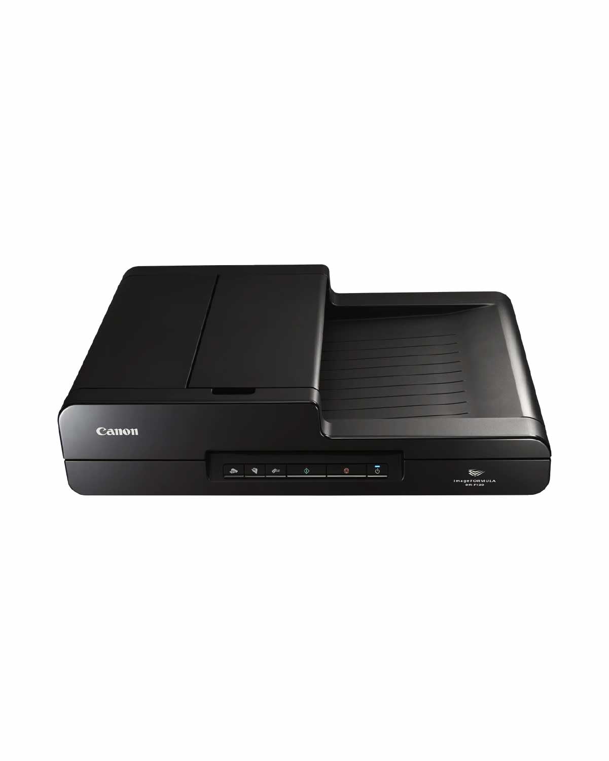 Canon DR-F120 imageFORMULA Flachbett- und Duplex Einzugsscanner (DIN-A4, Farbe, 2.400 DPI, 50 Blatt ADF, 20 Seiten/Min, PDF durchsuchbar, OCR, Software, Twain, schwarz)