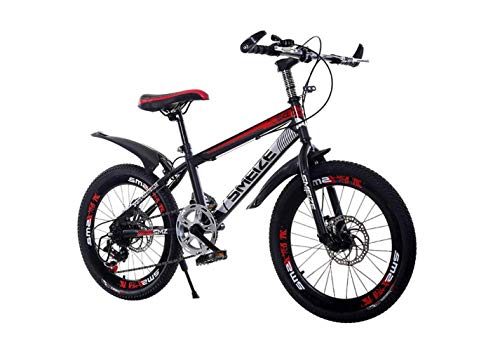 Wmmner Fjw Mountainbike, Unisex, 7 Gänge, Mountainbike, 20 Zoll, 22 Zoll, 24 Zoll, Stahl mit hohem Kohlenstoffgehalt, Schüler für Kinder, umgeschaltet/14 Zoll