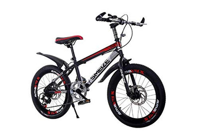 Wmmner Fjw Mountainbike, Unisex, 7 Gänge, Mountainbike, 20 Zoll, 22 Zoll, 24 Zoll, Stahl mit hohem Kohlenstoffgehalt, Schüler für Kinder, umgeschaltet/14 Zoll