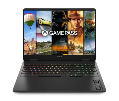 OMEN Gaming Laptop, 16" WUXGA Display 1920×1200, 16:10, 144Hz, AMD Ryzen 9 8940HX, NVIDIA GeForce RTX 5070, 32GB RAM, 1TB SSD, Win 11, 4-Zonen-RGB-QWERTZ Wi-Fi 6, Shadow Black, inkl. 3 Monate GamePass