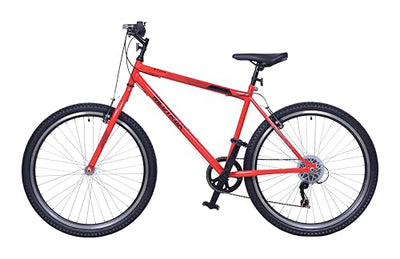 Wildtrak - Stahlfahrrad, Erwachsene, 26 Zoll, 18-Gang - Rot