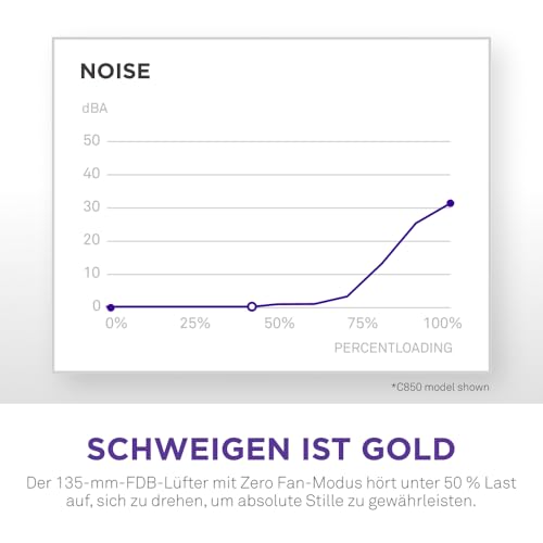 NZXT C1000 Gold ATX 3.1 - Vollständig modulares, geräuscharmes PC-Gaming-Netzteil - 1000 Watt - 80 PLUS Gold - 12V-2x6-Anschluss - Zero Fan-Modus - 100 % japanische Kondensatoren - Schwarz