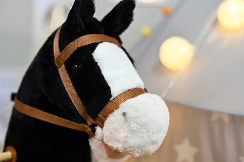 Knorrtoys 40102 - Steckenpferd "Blacky", Schwarz, 45 cm