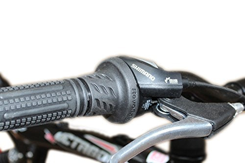 Talson 26 Zoll Mountainbike Fahrrad MIT VOLLFEDERUNG & Beleuchtung 21-Gang Shimano OXT RED