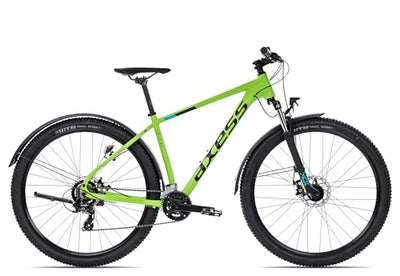 Axess Sandee ATB Mountainbike | MTB-Hardtail | 14-Gang Schaltung | Mechanische Scheibenbremsen, Farbe:matt Green, Rahmengröße:16 Zoll, Laufradgröße:27.5 Zoll