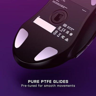 Turtle Beach Pure SEL – Ultraleichte, ergonomische RGB-Gaming-Maus, optischer 8K DPI-Sensor, mechanische Schalter, PTFE-Gleitelemente, RGB-Beleuchtung - Schwarz