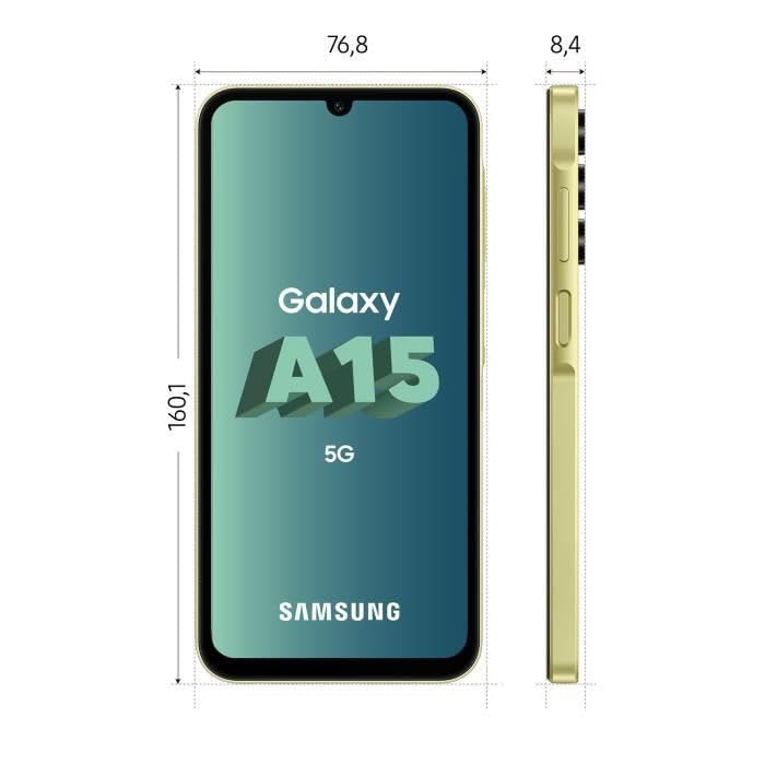 SAMSUNG Galaxy A15 5G Smartphone 128 GB Limette