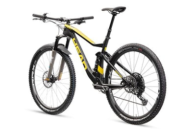 Head Unisex – Erwachsene Adapt Edge Team Full Suspension Bike, schwarz metallic/gelb, 52