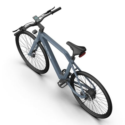 A Dece Oasis ADO e Bike Air30, 28 Zoll 700C, E-Bike Elektrofahrrad,370,00 Wh Akku, ebike Damen/Herren,1 Gang,Momenten-Sensor, Riemenantrieb,ADO Smart APP,3,5-Zoll-IPS-Display (Grau)