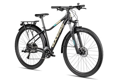 Axess MEEA DX ATB | Damen-Mountainbike | MTB-Hardtail | 16-Gang Schaltung | hydraulische Scheibenbremsen | Straßenausstattung, Farbe:matt Black, Rahmengröße:16 Zoll