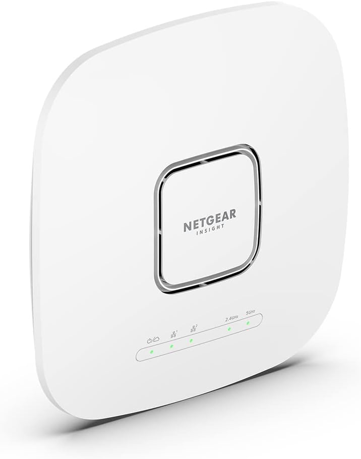 NETGEAR WAX625 WLAN Access Point PoE+ WiFi 6 (AX5400 Speed Dual-Band, WPA3, 802.11ax Mesh-fähig, 2.5G LAN, Lokal oder Insight Remote Management, PoE+ powered - Netzteil optional)