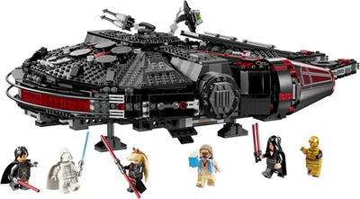 LEGO Star Wars 75389 Der Dunkle Falke – Spielzeug zum Ausstellen mit federbetriebenen Shootern, Kanonen und 6 Minifiguren, darunter C-3PO – Geschenk für Jungen ab 10 Jahren und Erwachsene