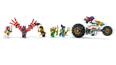 LEGO NINJAGO Kombi-Raupe des Ninja-Teams, 4-in-1-Set mit Gleiter, Rennauto und 2 Motorrädern und 6 Minifiguren, Geschenk für Jungen und Mädchen, Ninja-Spielzeug 71820