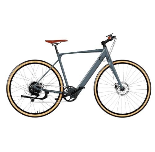 Cecotec Elektro-Stadtfahrrad Sprint Silver, 250W, 28-Zoll-Räder, 70 km Reichweite, 360 Wh Batterie, Shimano Altus 8-Gang-Schaltung und Doppel-Hydraulikbremsscheiben