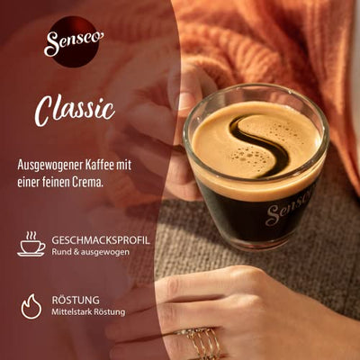 Senseo Pads Classic - Kaffee RA-zertifiziert - 10 Packungen x 16 Kaffeepads