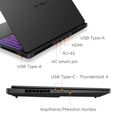 HP Omen MAX Gaming Laptop | 16 Zoll 2K Display 165Hz | Intel Ultra 9-275HX (24C) | NVIDIA GeForce RTX 5080 16GB VRAM | 32GB DDR5 RAM | 1 TB SSD | Windows 11 | QWERTZ | Alu Gehäuse | Shadow Black