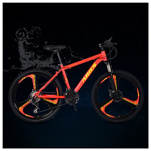 Mountainbikes, Hardtail Mountainbike 24 Zoll, 12 Constellations Mountain Trail Bike für Herren und Damen, Frontpension Mountainbike mit Doppelscheibenbremse, Mountainbikes aus Kohlenstoffstahl Arie