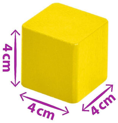 Eichhorn 50 extra große Baby Holzbausteine in der Aufbewahrungsbox mit Kordel, für Kinder ab einem Jahr
