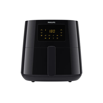 Philips 3000er Airfryer XL - Rapid Air Technologie, Frittieren mit bis zu 90% weniger Fett, 1,2 kg Fassungsvermögen, 6,2 l Größe, Touchscreen, Schwarz (HD9270/90)