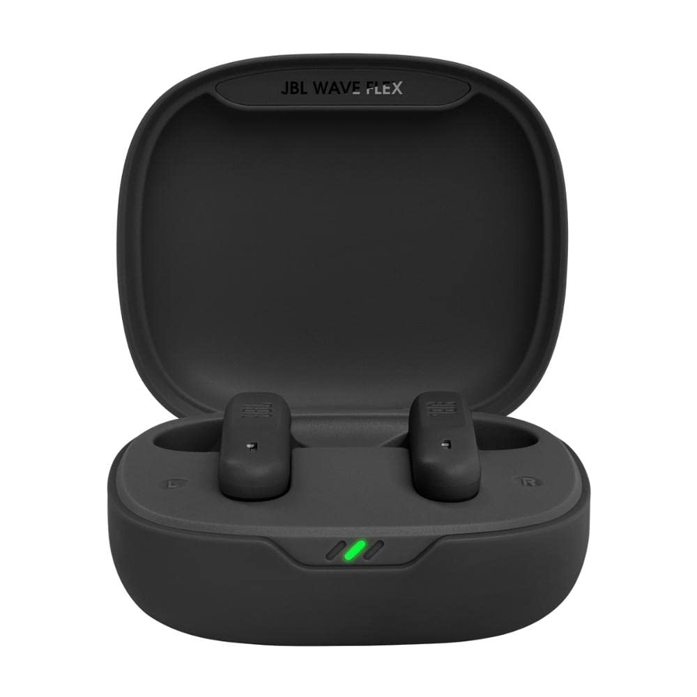 JBL Wave Flex – Kabellose In-Ear Ohrhörer mit IP54- und IPX2-Wasserdichtigkeit – TalkThru- und AmbientAware-Technologie – 32 Stunden Akkulaufzeit – In Schwarz