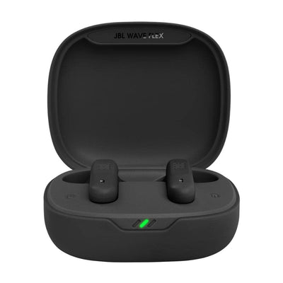 JBL Wave Flex – Kabellose In-Ear Ohrhörer mit IP54- und IPX2-Wasserdichtigkeit – TalkThru- und AmbientAware-Technologie – 32 Stunden Akkulaufzeit – In Schwarz