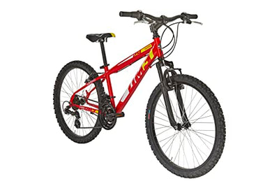 Alpina Bike Jungen Flip Mountainbike, Rot, 24