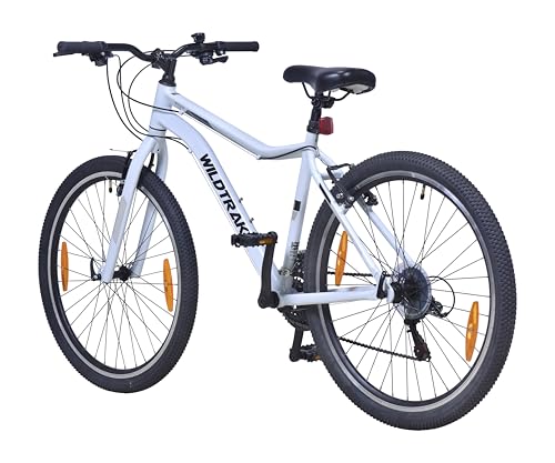 Wildtrak - Alu-Mountainbike, Erwachsene, 26 Zoll, 18-Gang, Shimano-Schaltung - Weiß