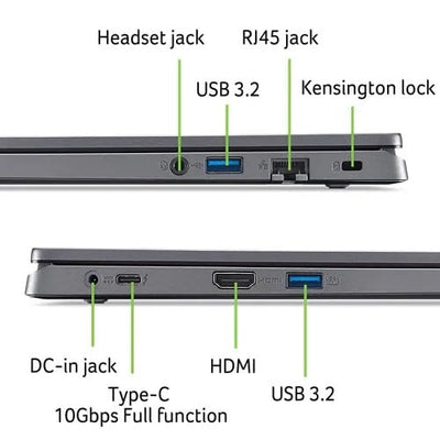 acer Aspire 17 Pro Laptop, A17-51GM, Windows 11, Full HD (1920 x 1080) 16:9 IPS 60 Hz Display, Intel® Core™ 7 1,80 GHz, Grey, QWERTZ Tastatur