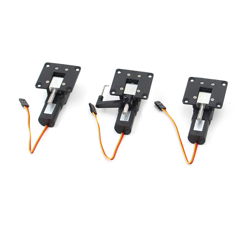 SPARKHOBBY 5KG 55g Elektrisches Einziehfahrwerk mit Metallblocklenkung für RC 3-5kg FPV Starrflügler Drohnenflugzeug (1 Satz 3 Stück)