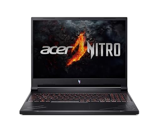 Acer Nitro V16 (ANV16-41-R961) Gaming Laptop | 16" WUXGA 165Hz Display | AMD Ryzen 7 8845HS | 16 GB RAM | 1 TB SSD | NVIDIA GeForce RTX 4060 | Windows 11 | QWERTZ Tastatur | schwarz