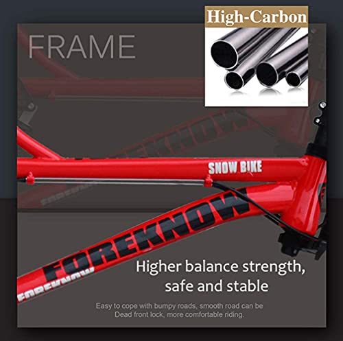 JXYQ 26 Zoll Mountainbikes, 24 Gang Fahrrad, Fat Tire Mountain Trail Bike für Erwachsene, Rahmen aus kohlenstoffreichem Stahl, Doppelte Vollfederung, Doppelscheibenbremse