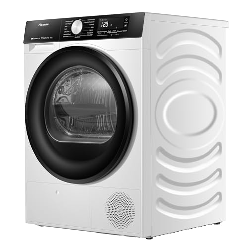 Hisense DH3S802BW3, 8KG, Kondensation mit Wärmepumpe, 16 Programme, ConnectLife, TwinAir, Weiß, Energieeffizienzklasse C