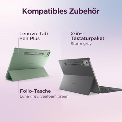 Lenovo Idea Tab Pro Tablet | 12.7" 3K Display | MediaTek Dimensity 8300 | 8GB RAM | 256GB eMMC | Android 14 | Luna Grey | inkl. Tab Pen Plus