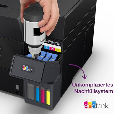 EcoTank ET-3950 A4-Multifunktionsdrucker mit Wi-Fi & AirPrint Tintentank, automatischem Dokumenteneinzug, beidseitigem Druck, Scannen & Kopieren, bis zu 3 Jahre Tinte im Lieferumfang enthalten