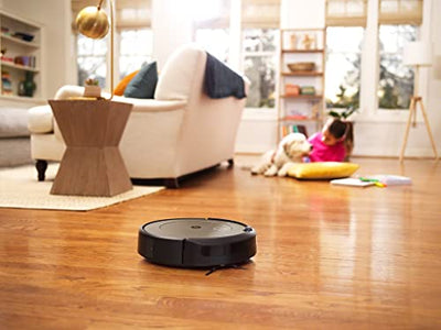 iRobot Roomba i1152 Saugroboter (Staubsauger Roboter), WLAN-fähig mit Zwei Gummibürsten für alle Böden, Individuelle Vorschläge per App, Kompatibilität mit Sprachassistenten, Farbe: Mandel
