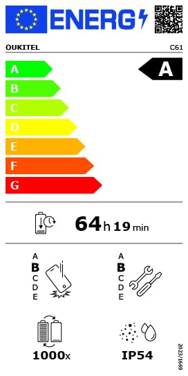 OUKITEL C61 Android 15 Smartphone Ohne Vertrag, 16GB+128GB /1TB Handy Ohne Vertrag, 6,88 Zoll 90Hz Bildschirm 5150mAh Handy Günstig, 13MP+5MP, 4G Dual SIM Simlockfreie Handys/Fingerabdruck/OTG/Face ID