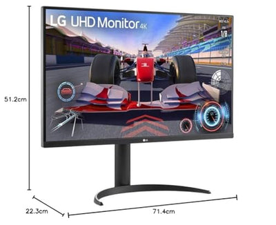 LG Electronics 32UR500-B.AEU UHD 4K VA-Monitor 32" (80 cm), 3840 x 2160, 16:9, 4 ms GtG, 60 Hz, DCI-P3, HDR 10, Super Resolution+, AMD FreeSync™ - Schwarz