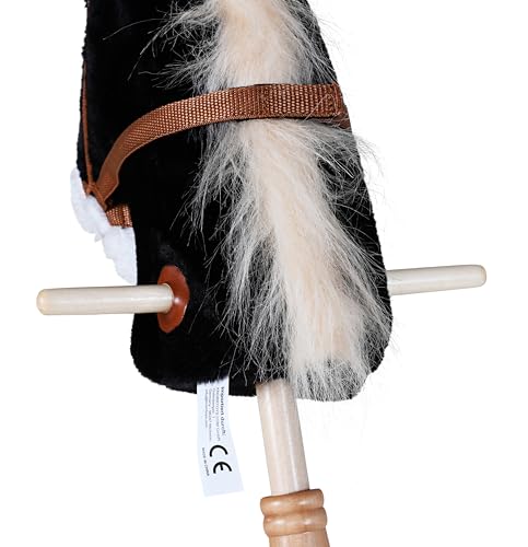 Knorrtoys 40102 - Steckenpferd "Blacky", Schwarz, 45 cm