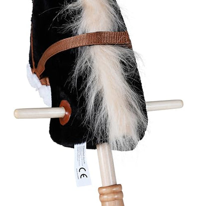 Knorrtoys 40102 - Steckenpferd "Blacky", Schwarz, 45 cm