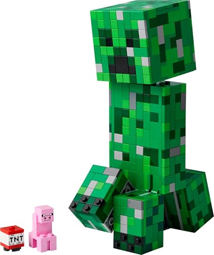 LEGO Minecraft Der Creeper - Gamer Spielzeug -Bewegliche Actionfigur - Interaktives Spielset mit TNT-Element - Kinder DIY Deko - Gaming Geschenk für Jungen, Mädchen & Teenager ab 10 Jahren - 21276