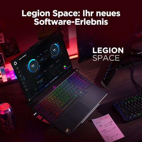 Lenovo Legion 5 Gaming AI Laptop | 15.1" WQXGA 165 Hz OLED Display | NVIDIA GeForce RTX 5060 | AMD Ryzen AI 7 350 | 16GB RAM | 1TB SSD | Win11 | QWERTZ | Eclipse Black | 3 Monate GamePass