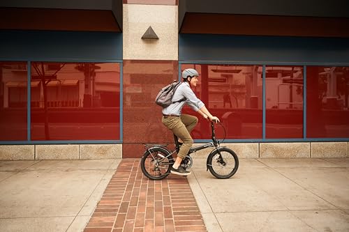 DAHON Unio E20 E-Bike Faltrad Elektrofahrrad 20 Zoll 36V/200W Mittelmotor Sattelrohr-Akku 9-Gang-All-Terrain E-Bike 36V 9.5AH Batteriezellen,