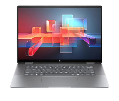HP Envy x360 2-in1 Convertible Laptop PC | AMD Ryzen 5 8640HS | KI optimiert | 16” WUXGA Touchscreen | 16GB RAM | 512GB SSD | AMD Radeon-Grafikeinheit | Windows 11 Home | QWERTZ Copilot Key | Silber