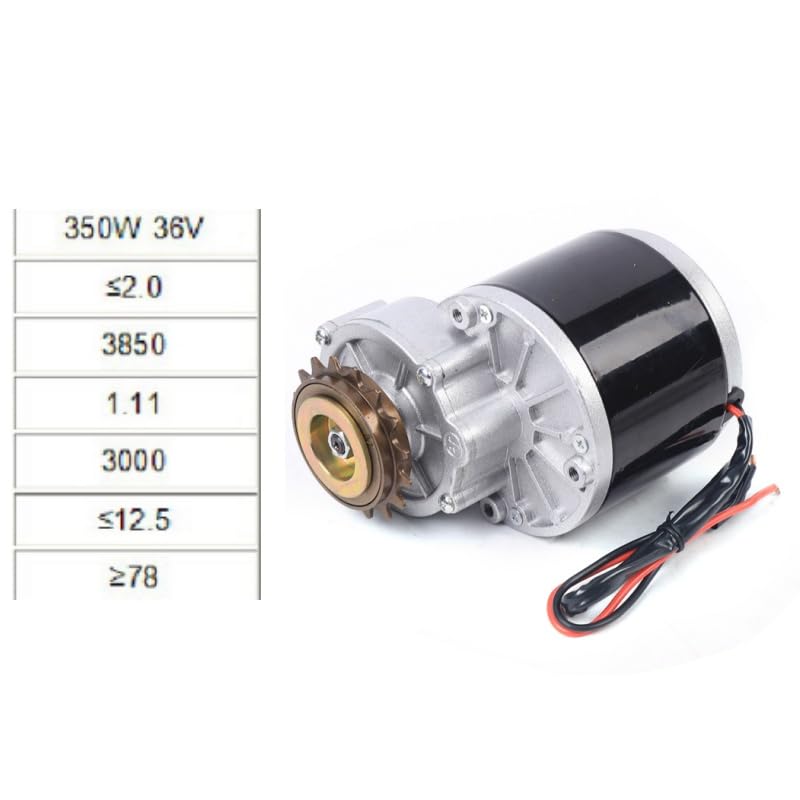 Taozhiyy E-Bike Conversion Kit, 36V 350W Elektrofahrrad Umbausatz Kit inkl Bürstenloser Motor, Controller, Kette, Gasgriff, Elektro Fahrrad Conversion Twist Kit für die Meisten Fahrradräder